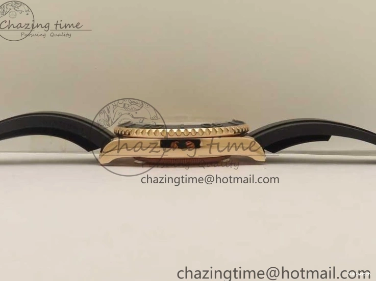 Black on 126655 Black 1:1 Bezel VS3235 Yacht-Master Edition Best Rubber Strap Ceramic RG 3EF 0415